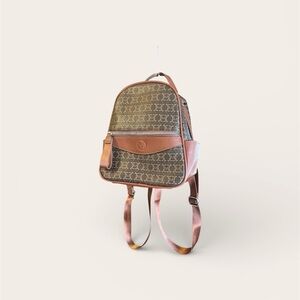 Stylish Brown Patterned Women's Backpack